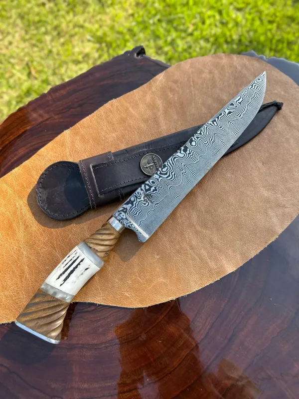 Cuchillo Artesanal Valgran - Damasco Laminada